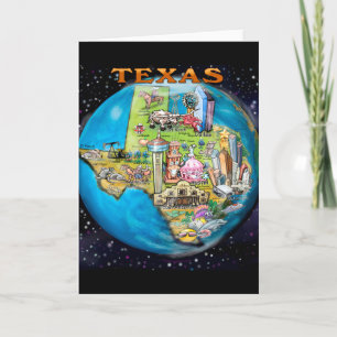 Carte mondiale du Texas