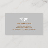 carte mondiale élégante (Dos)