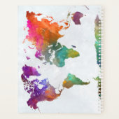 Carte Mondiale En Aquarelle (Dos)