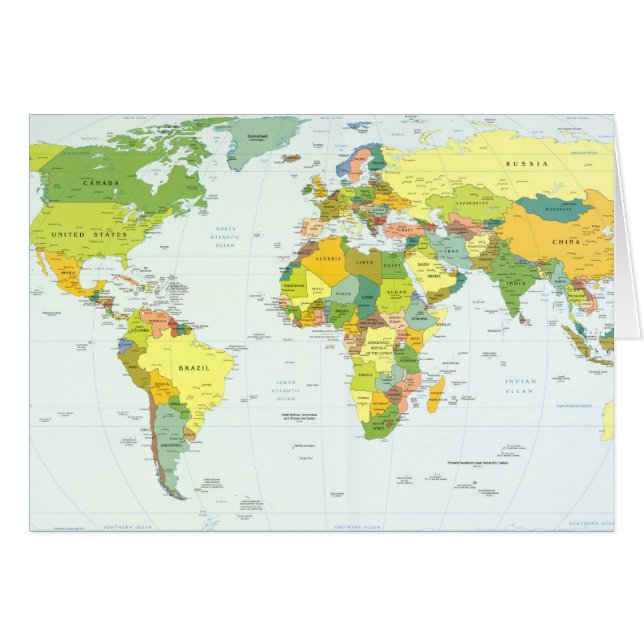 Carte mondiale Globe Pays Atlas (Devant horizontal)