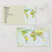 Carte mondiale Globe Pays Atlas (Devant / Derrière)