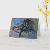 Carte Mondrian - Apple Tree, version pointilliste, (Fleur jaune)