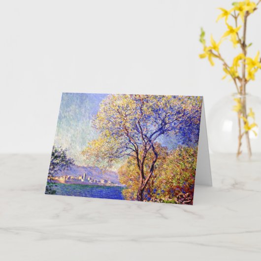 Carte Monet - Antibes vue depuis les jardins de Salis (Fleur jaune)