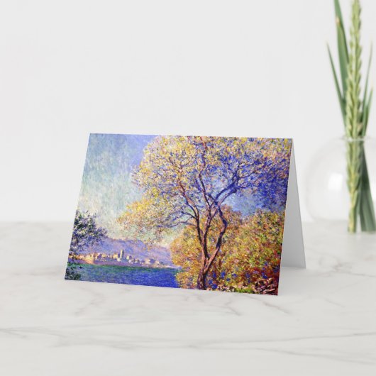 Carte Monet - Antibes vue depuis les jardins de Salis (Devant)