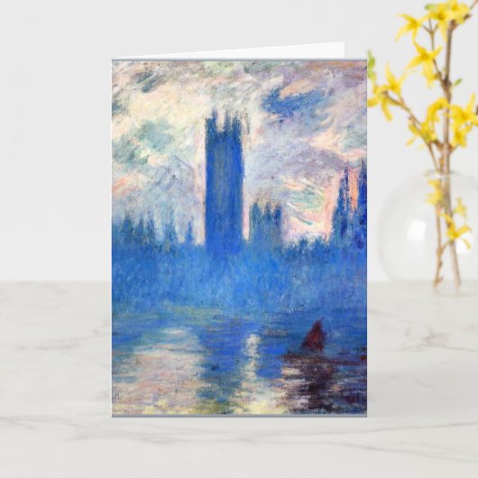 Carte Monet - Chambres du Parlement, Westminster (Fleur jaune)
