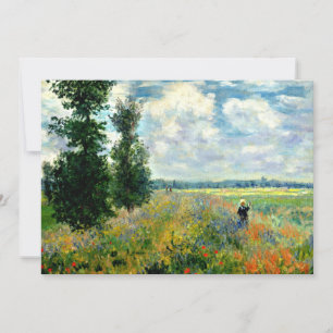Carte Monet - Champ de pavot, Argenteuil