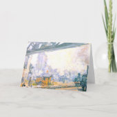 Carte Monet, Extérieur de la gare Saint-Lazare, (Devant)