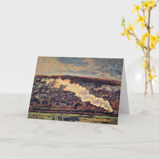 Carte Monet - Le Train, 1872, (Fleur jaune)