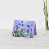 Carte Monet Lilac Irises (Dos)