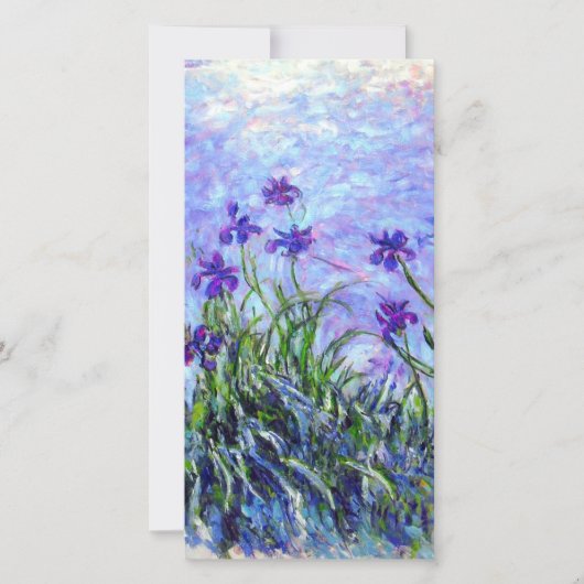 Carte Monet Lilac Irises (Devant)