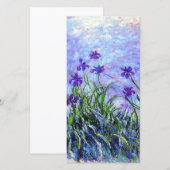 Carte Monet Lilac Irises (Devant / Derrière)
