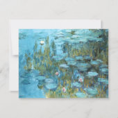 Carte Monet - Lys d'eau (turquoise) (Devant)
