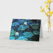 Carte Monet - Nappes d'eau bleu (Fleur jaune)