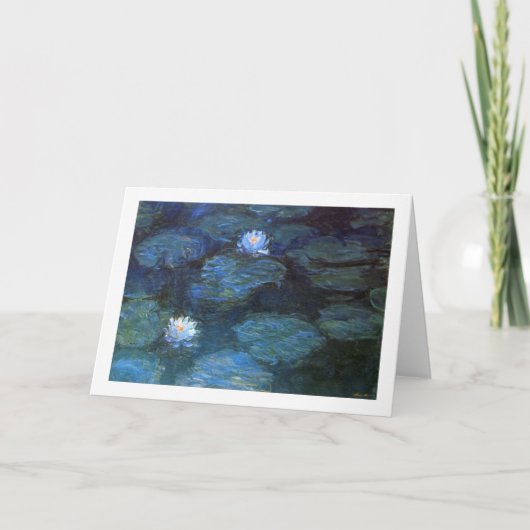 Carte Monet Nympheas Greeting Card (Devant)