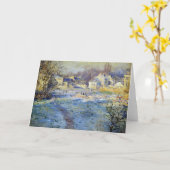 Carte Monet - OEuvre d'art White Frost (Fleur jaune)