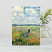 Carte Monet peinture, Poppy Field, Argenteuil, (Debout devant)