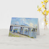 Carte Monet - Pont ferroviaire à Argenteuil (Fleur jaune)