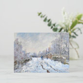Carte Monet - Scène de neige à Argenteuil (Debout devant)