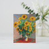 Carte Monet Sunflower (Debout devant)