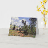 Carte Monet - Voie dans les champs de pavot (Fleur jaune)