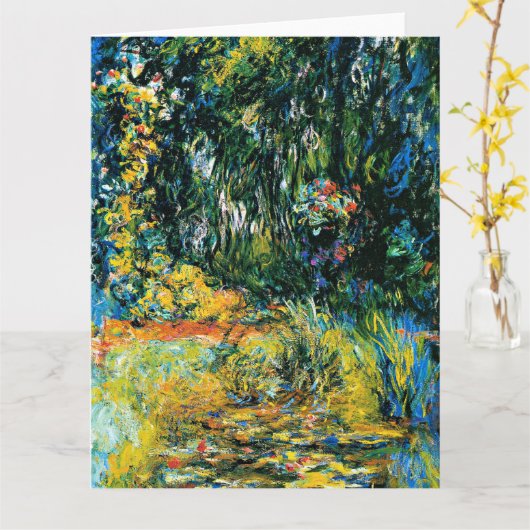 Carte Monet - Water Lily Pond, 1918, (Fleur jaune)