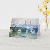Carte Monet - Waterloo Bridge, Londres, (Fleur jaune)
