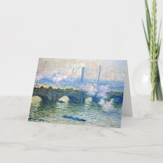 Carte Monet - Waterloo Bridge, Londres, (Devant)