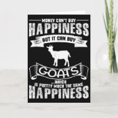 Carte Money Can't Buy Hapness But It Can Buy Goats Funny (Devant)