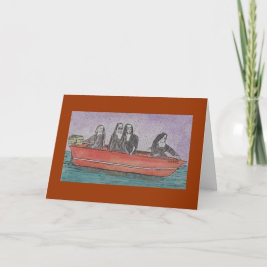 Carte moniales en bateau (Devant)