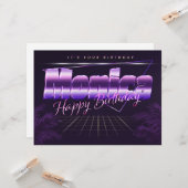 Carte Monica Prénom (Devant/Arrière en situation)