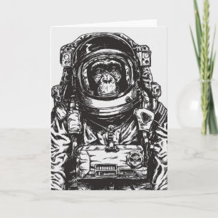 Carte Monkey Astronaut