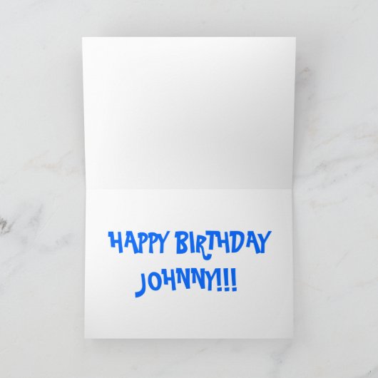 Carte Monkey Birthday Cake (Intérieur)