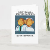 Carte Monkey Get Well (Devant)