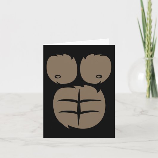 Carte Monkey Gorilla Costume Tee Animal Belly Fancy Dres (Devant)
