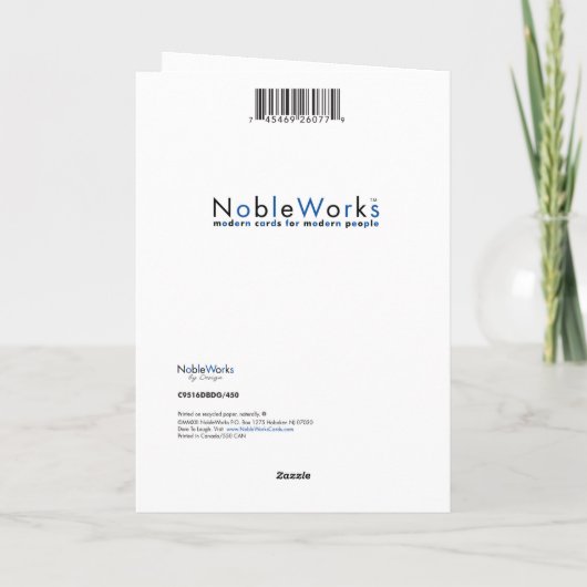 Carte Monkey-Orangutan - anniversaire (Dos)