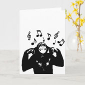 Carte monkeymonkey de musique (Fleur jaune)