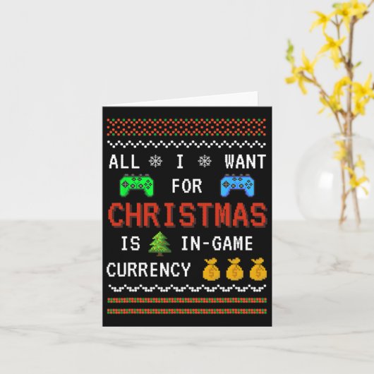 Carte Monnaie de jeu Noël Vacances Jeu vidéo Adulte Y (Fleur jaune)