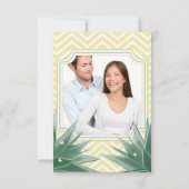 Carte Monnaie et Mariage Succulent Jaune (Dos)