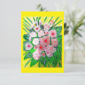Carte Monochromatic, Rosas, Dianthus caryophyllus,  Gerb (Debout devant)