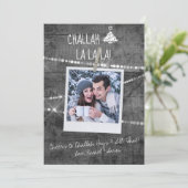 Carte Monochrome Color Pop Photo Chrismukkah (Debout devant)