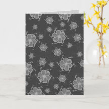 Carte monochrome FTF 5x7 vierge en gris foncé