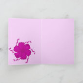 Carte monochrome FTF 5x7 vierge rose chaud (Intérieur)