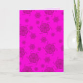Carte monochrome FTF 5x7 vierge rose chaud (Devant)