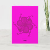 Carte monochrome FTF 5x7 vierge rose chaud (Dos)