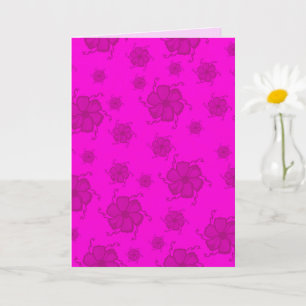 Carte monochrome FTF 5x7 vierge rose chaud