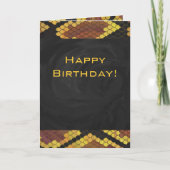 Carte Monogram Snake Brown et Gold Print (Devant)