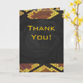 Carte Monogram Snake Brown et Gold Print (Fleur jaune)