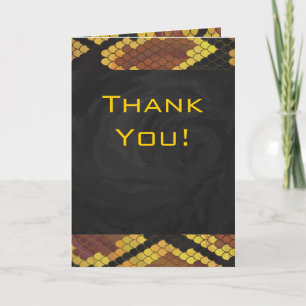 Carte Monogram Snake Brown et Gold Print
