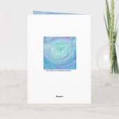 Carte Monogramme bleu glacier (Dos)