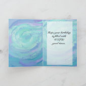 Carte Monogramme bleu glacier (Intérieur)